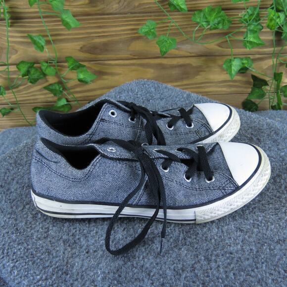 Converse Sneaker All Star Low Top Boys‎ Y 4 Medium Athletic Gray Fabric Lace Up - Picture 3 of 7